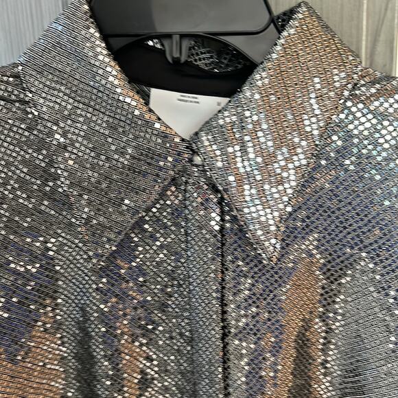 NWT $230 C/MEO COLLECTIVE Australia AFTER DARK button up SHIRT US M - Picture 5 of 16